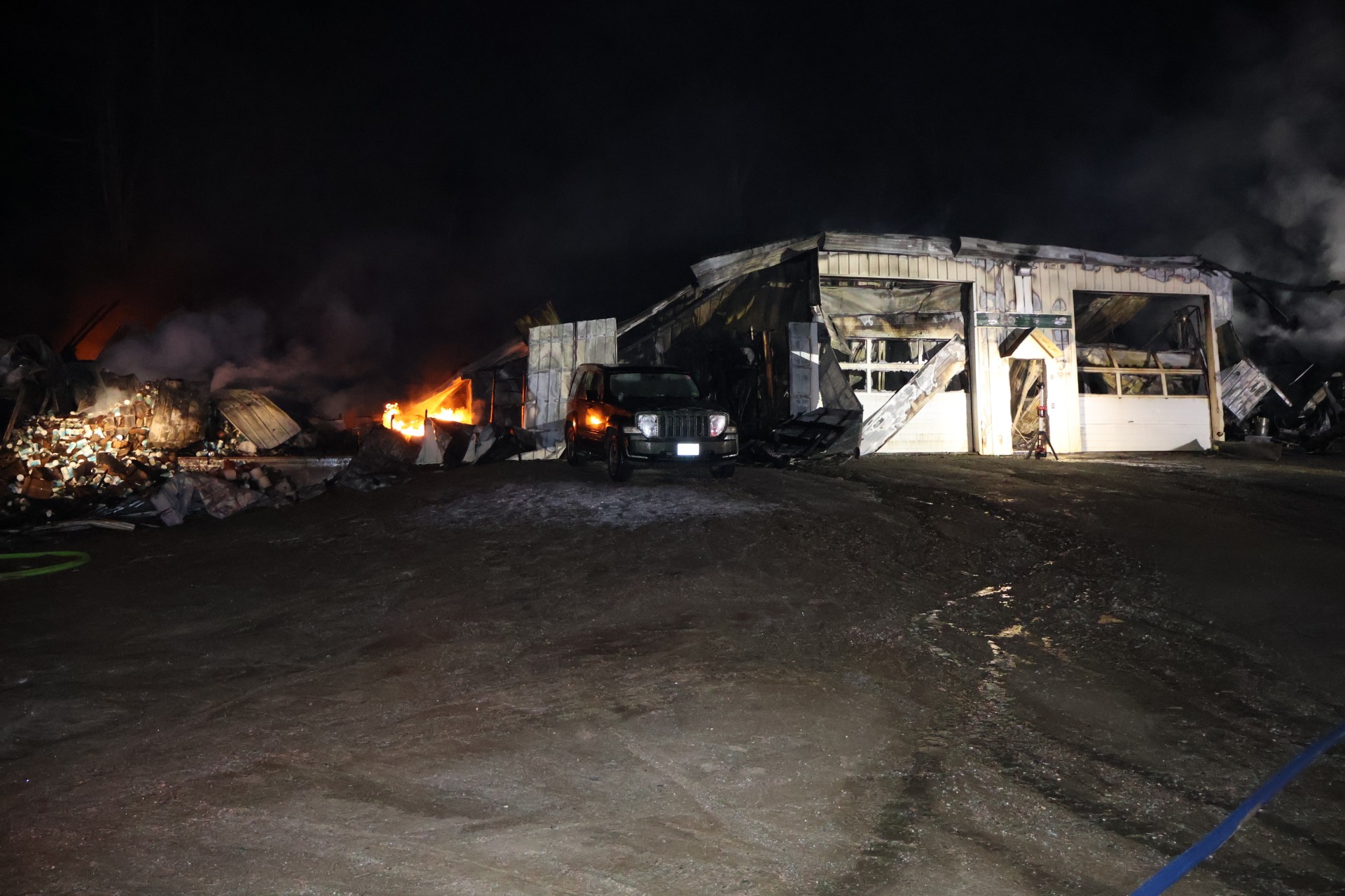 Searsport School Bus Garage Damaged in Fire
