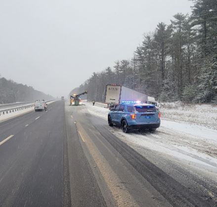 Maine Troopers Deal with Scores of Crashes in Tuesday Snowstorm
