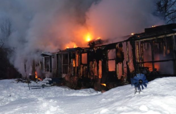 Norway Home Heavily Damaged from Fire