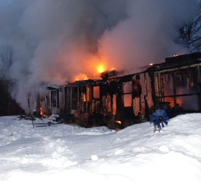 Norway Home Heavily Damaged from Fire