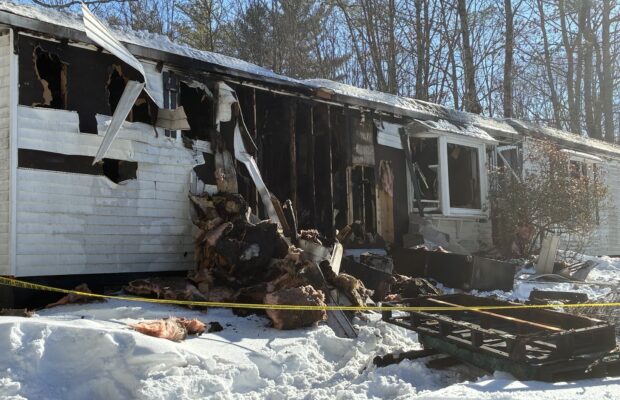 A Fire in the Town of Lisbon, Leaves Home a Total Loss.