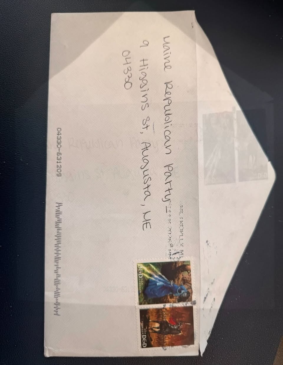 Maine GOP headquarters evacuated after receiving envelope with white substance