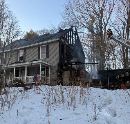 Fire Heavily Damages Berwick Home