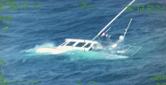 3 fishermen rescued from waters off Boothbay Harbor after boat sinks