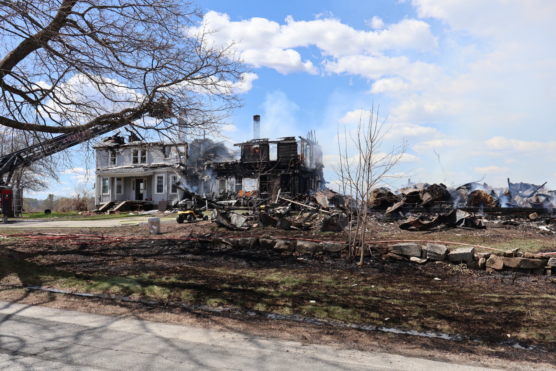 Update: Fire Damages Home, Destroys Barn in Augusta