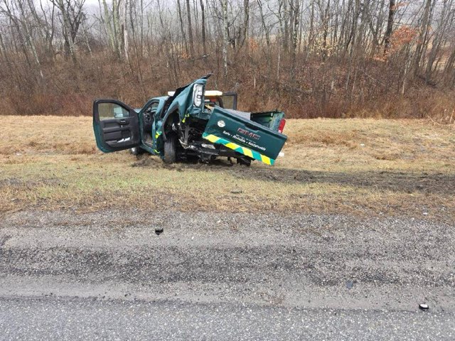 Driver cited after rear-ending MTA maintenance vehicle in Cumberland