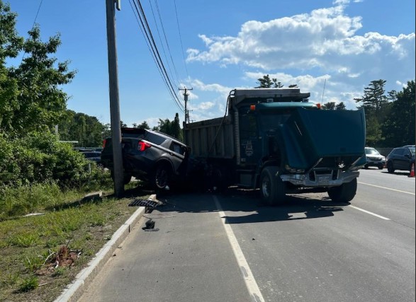 One Dead After SUV Hits Pickup Truck, Dump Truck in Saco One Dead After SUV Hits Pickup Truck, Dump Truck in Saco