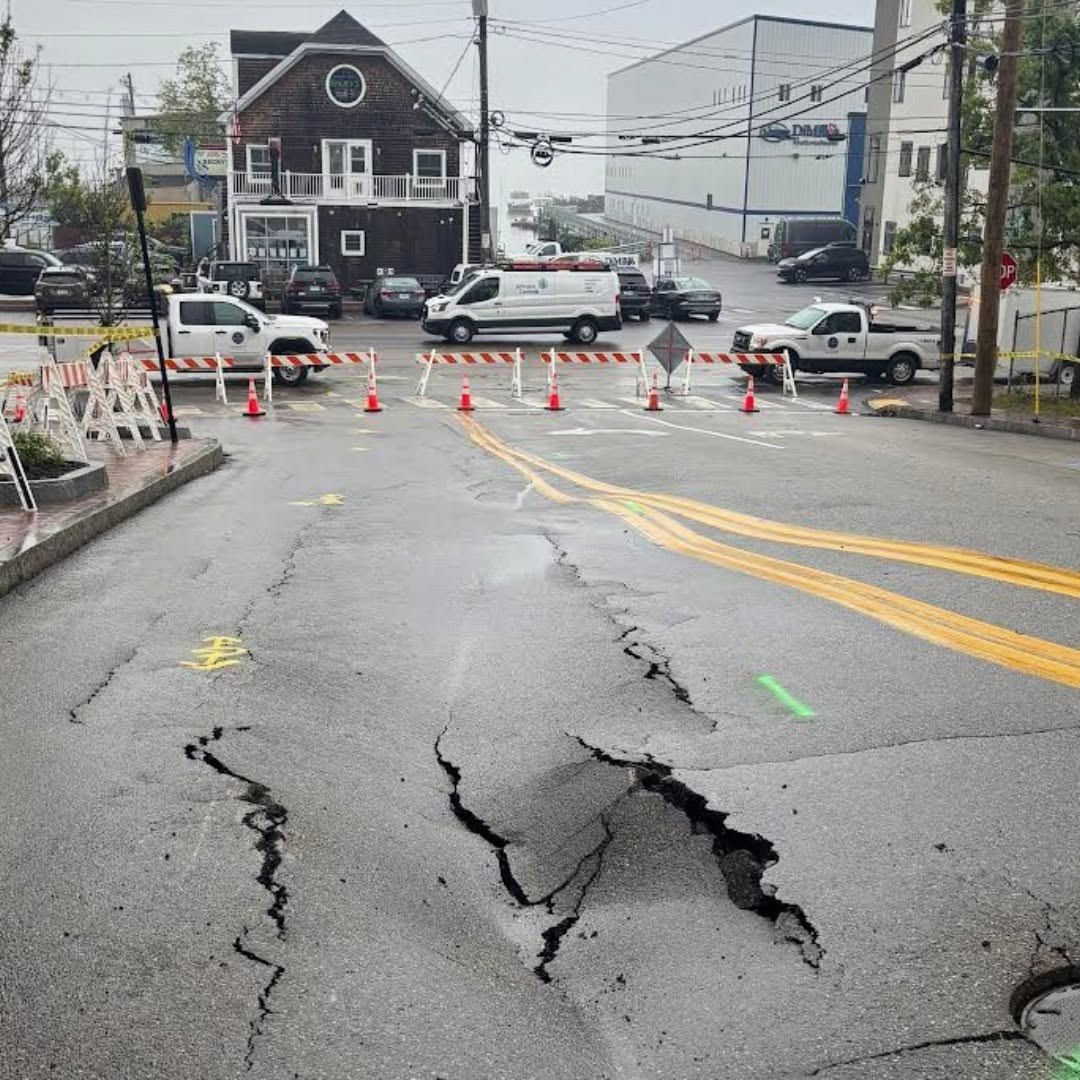 Work underway to repair High Street in Portland after road washout Work underway to repair High Street in Portland after road washout