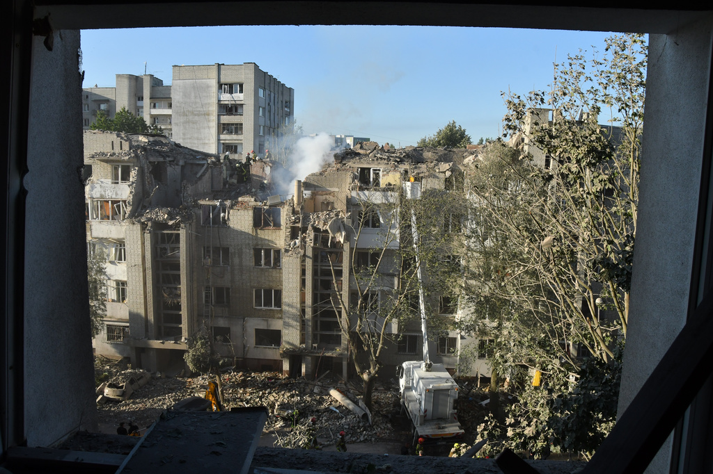 Russian missile and drone strikes across Ukraine kill at least 8 civilians and wound dozens
