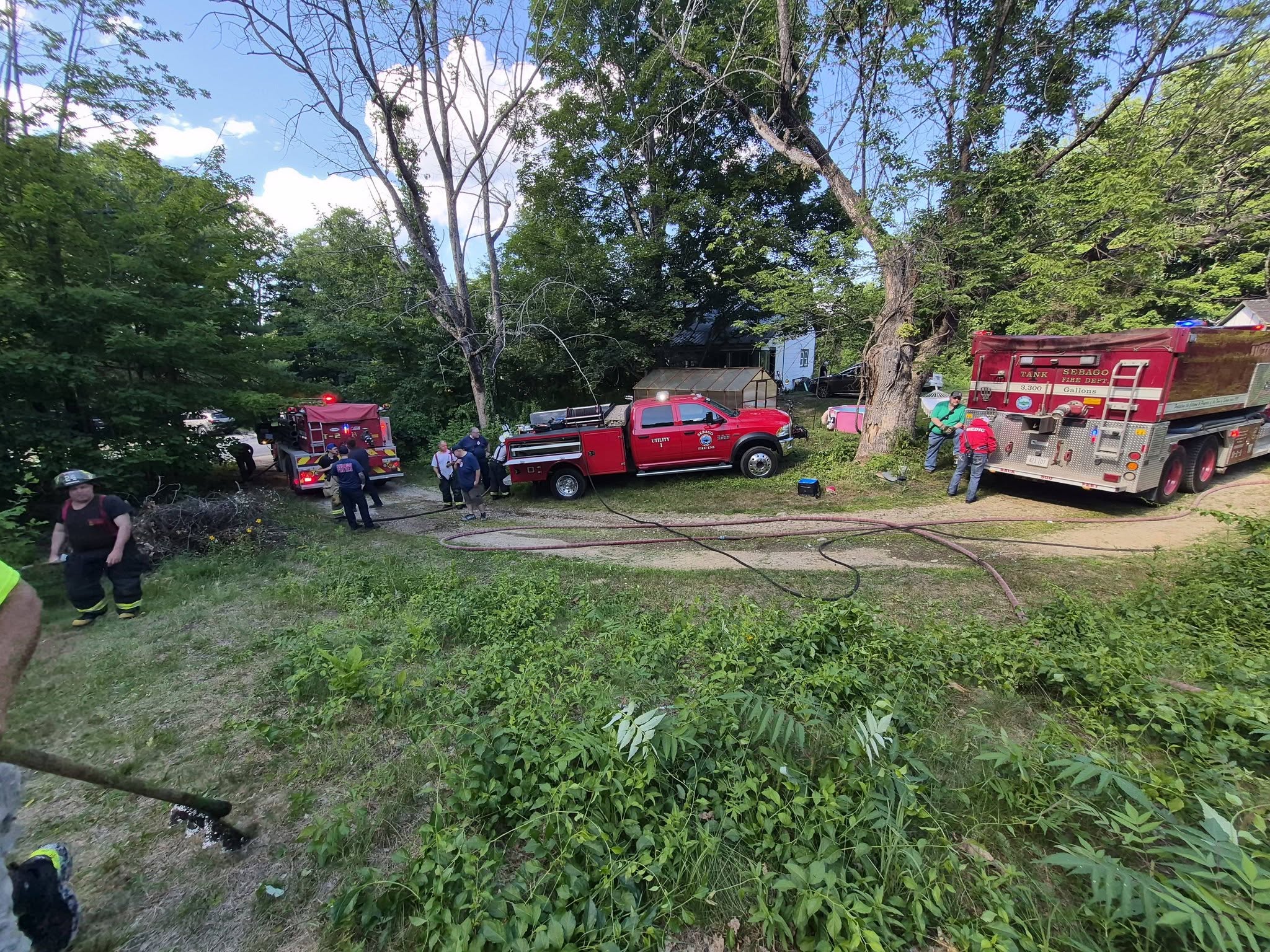 Numerous Departments Battle Sebago Brush Fire Sunday Numerous Departments Battle Sebago Brush Fire Sunday