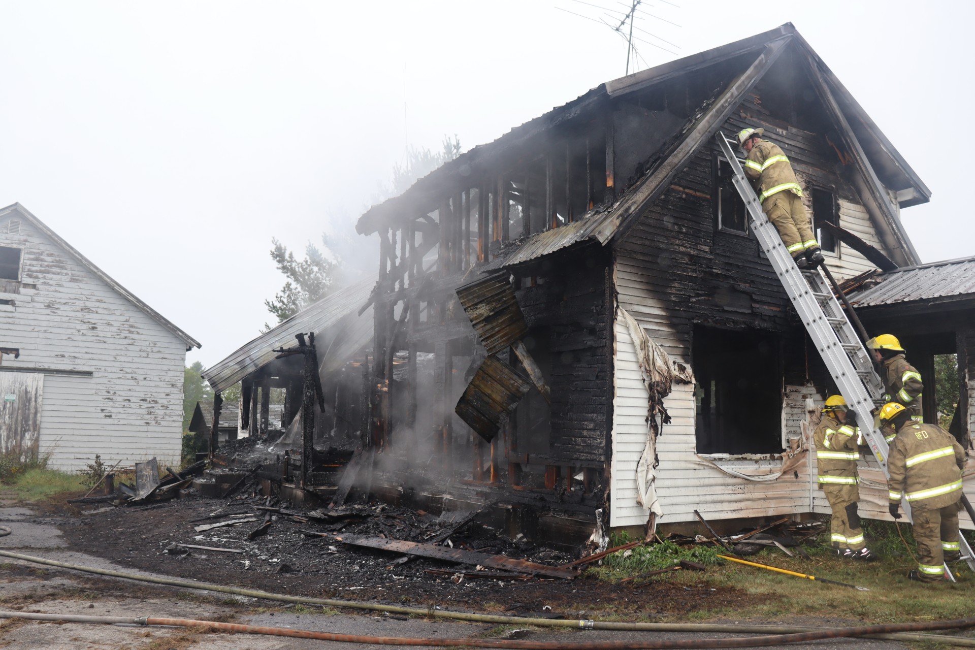 Home in Town of Pittsfield Heavily Damaged from Fire