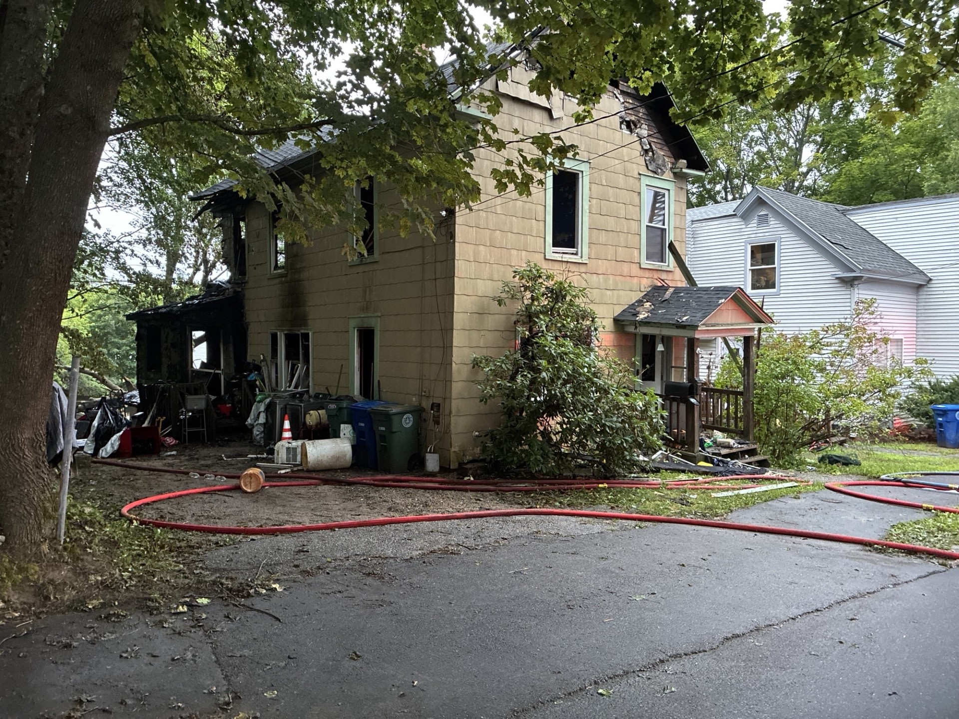 Westbrook Home Heavily Damaged from Fire