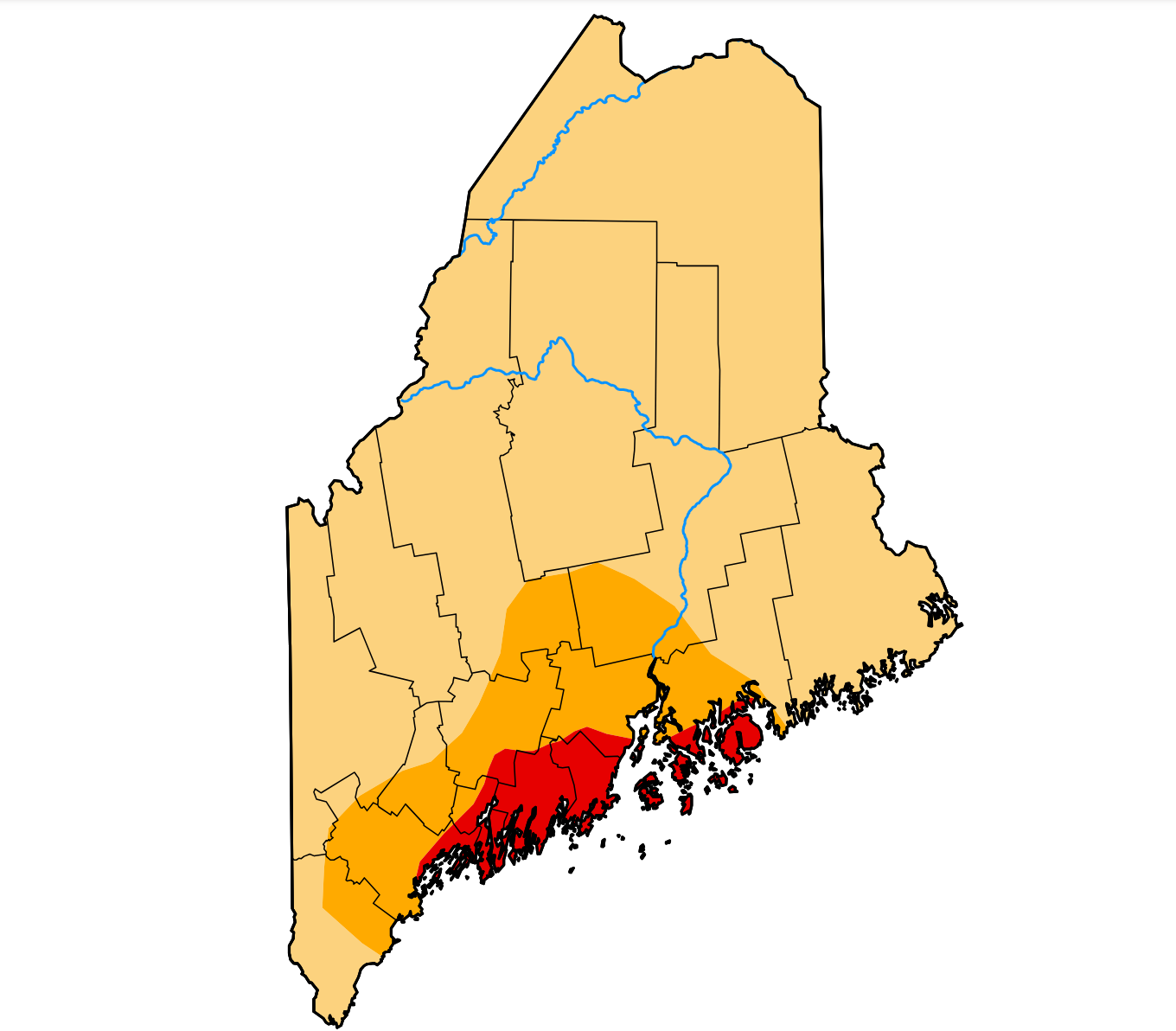 Southern Coastal Maine Still Under Extreme Drought Southern Coastal Maine Still Under Extreme Drought